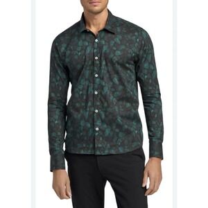 Good Man Brand Big On-Point Printed Cotton‎ Button Up Shirt Size Large Abstract